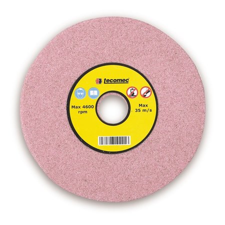 TECOMEC Grinding Wheel 3/16" Chainsaw Chain Sharpening, 5-3/4" X 7/8" X 3/16", Pink, 60 Medium Grit 01005004